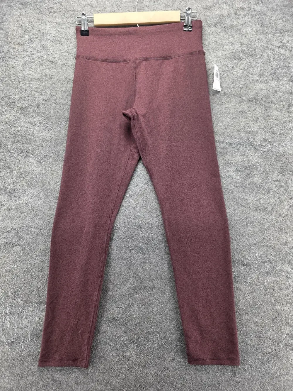 Old Navy Leggings Girls XL 14-16 Red Ankle Powerpress Go-Dry Stretch Activewear